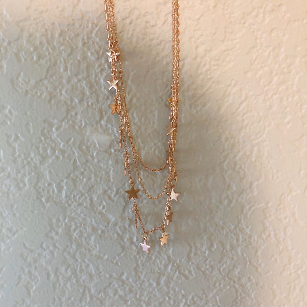 francesca’s star overlay necklace